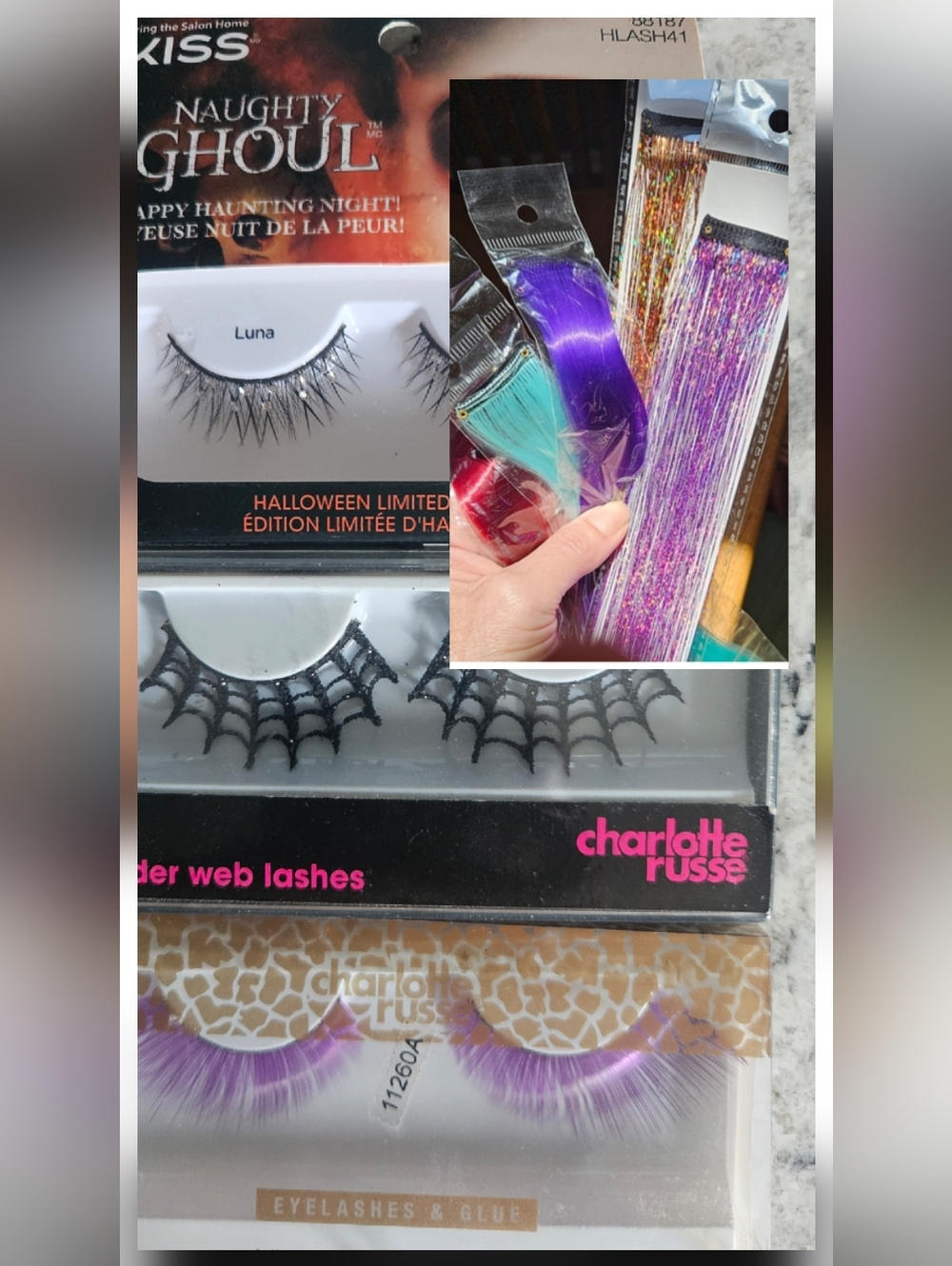 Glamour Pack - Eyelashes Plus Sparkle Hair Clip Ins